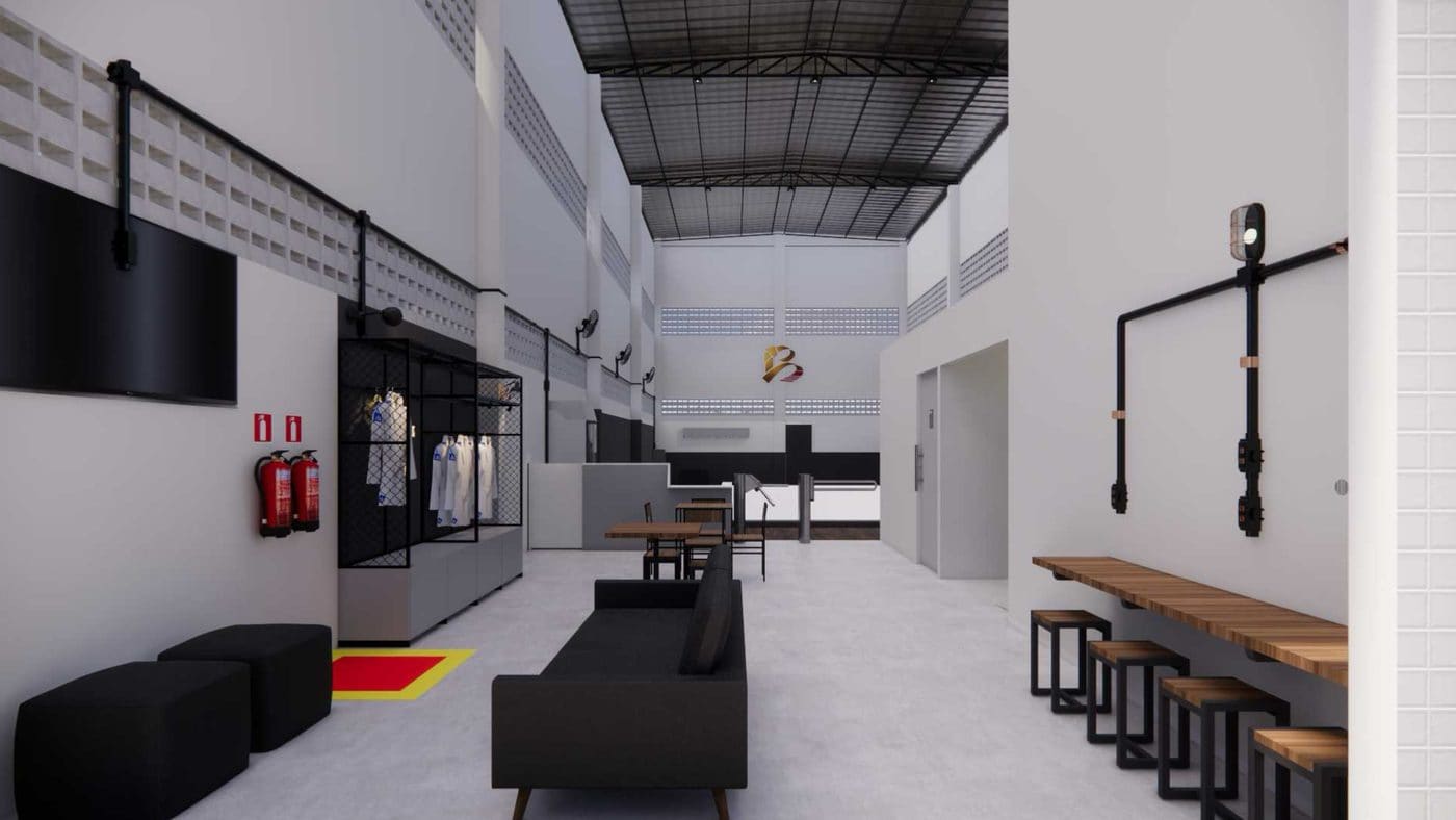 Render da área de convivência
