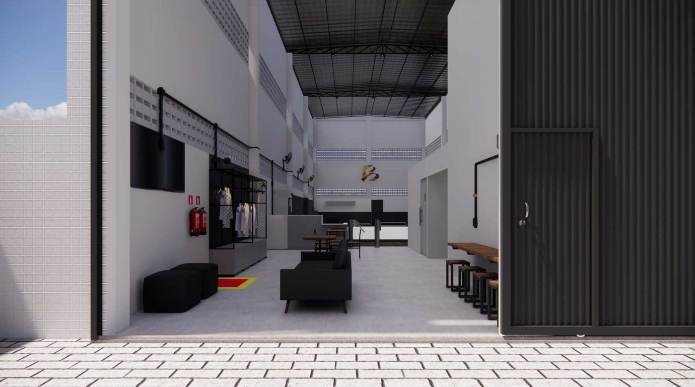 Render da vista da porta de entrada